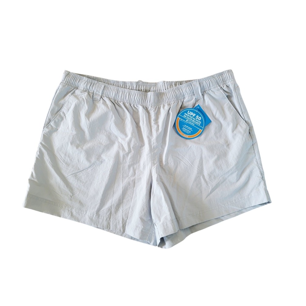 Columbia 1X Women's Omni‎ Shade Nylon Cargo Shorts Heather Gray NWT RV $35